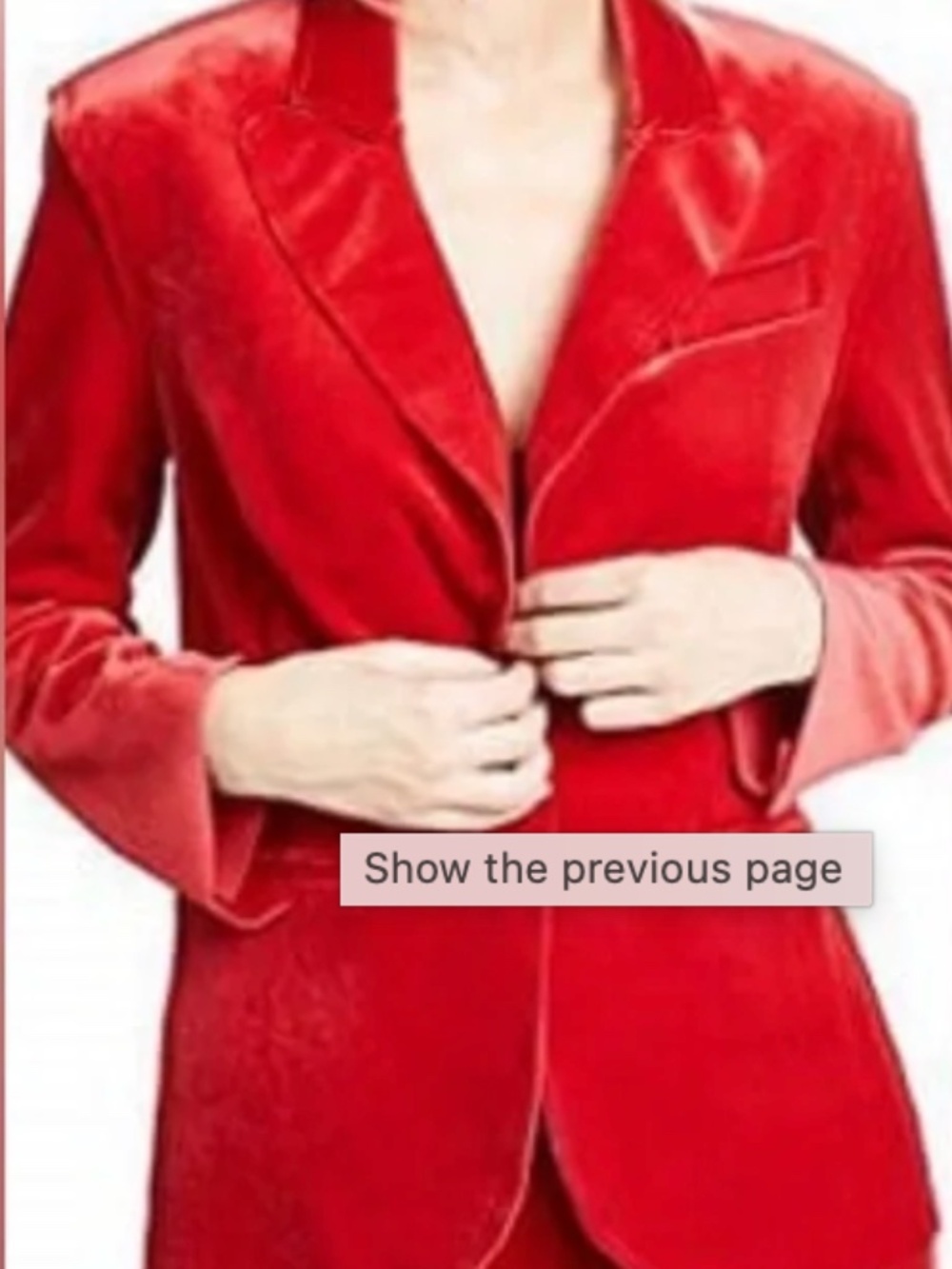 Norma Kamali Velvety Red Blazer - Like new